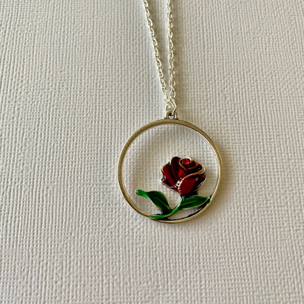 Red Rose Necklace